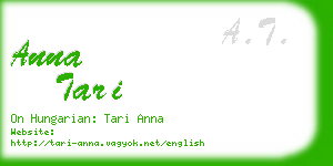 anna tari business card